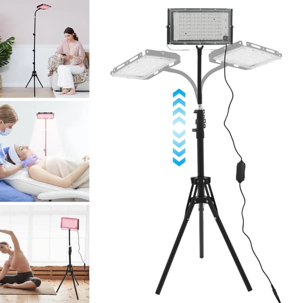 Infrarød lampe, justerbar højde, 360° rotation, LED lys terapi