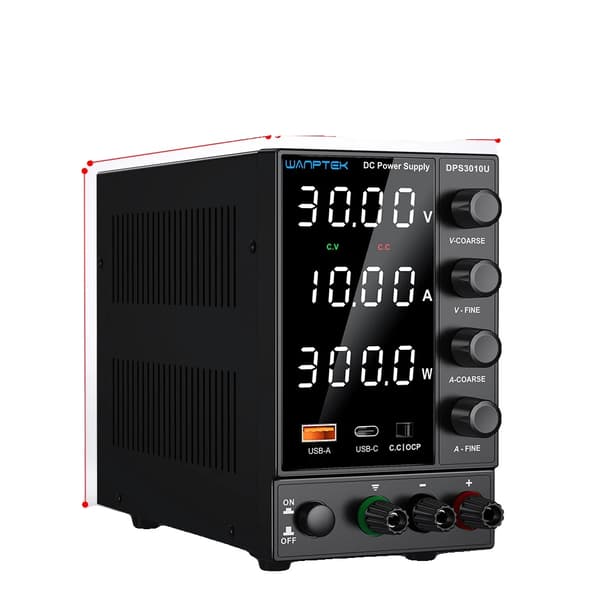 DC Virtalähde, 120V 3A, DPS3010U 30V 10A