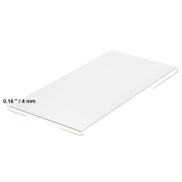 Polykarbonatväxthuspaneler, UV-skydd, lättviktsdesign,14pPcs 0,16 tum