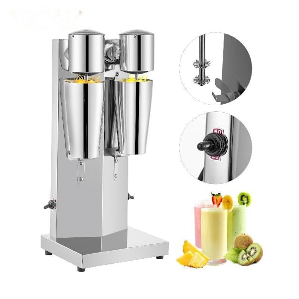 Milkshake Maker 800ML - 18K OMDR, 2 hastighedsindstillinger, 360° mixhoveder - Enkel & Sikker