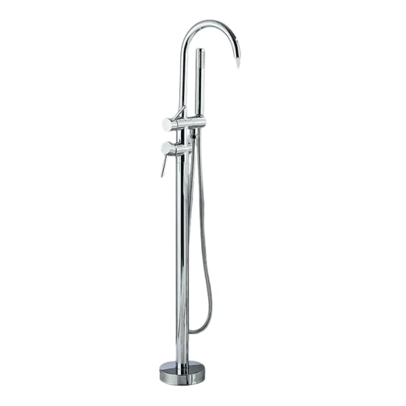 Badkarskran, Dubbelhandtag, Modern Design, krom
