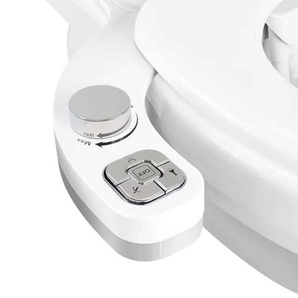 Bidet-tilbehør, ultratyndt design, justerbart vandtryk, Krom