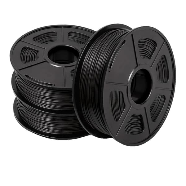 PLA filament 3 ruller, 1,75 mm diameter, miljøvenligt materiale, PLAPLUS Sort 3Ruller, NaN, NaN, NaN