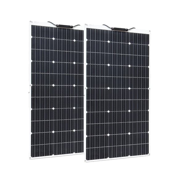 Solpanel, Monokrystallinsk, Fleksibel Design, 2 stk 100W
