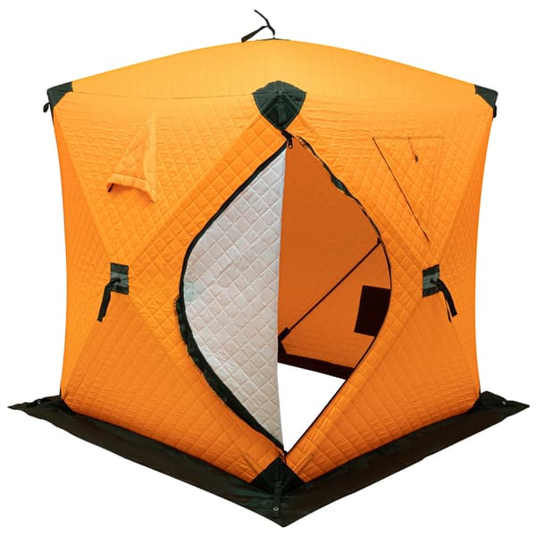 Isfiske Tält, Hållbart Material, Isolerad Design, Orange