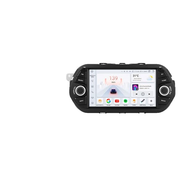 Bilradio, Touchscreen-interface, Multimedia-afspiller, kompatibel med FIAT TIPO EGEA 2015 - 2017, S6 tilføj AHDC2