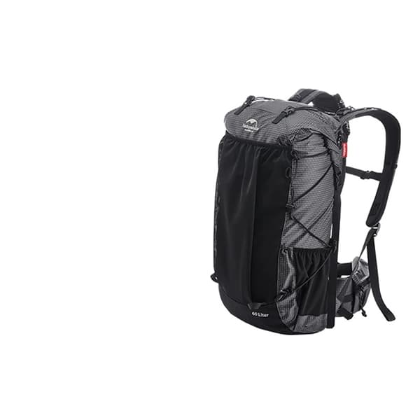 Klatre Rygsæk, 60+5L Kapacitet, Åndbart Materiale, 40L Sort