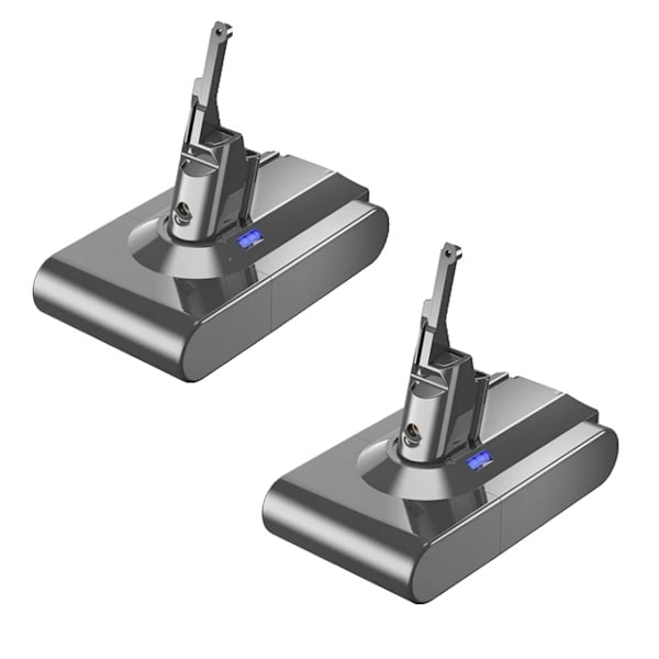 Udskiftningsbatteri til Dyson V8 SV10, 6000mAh Kapacitet, 21.6V 2 PCS 21.6V
