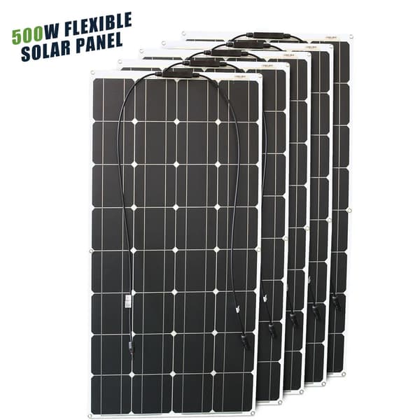 Solcelle, Bøjelig, Vandtæt, 500w solpanel