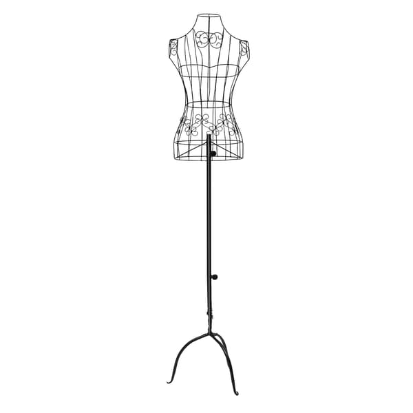 Mannequin Kläddocka, Justerbar Höjd, Modern Design, Svart