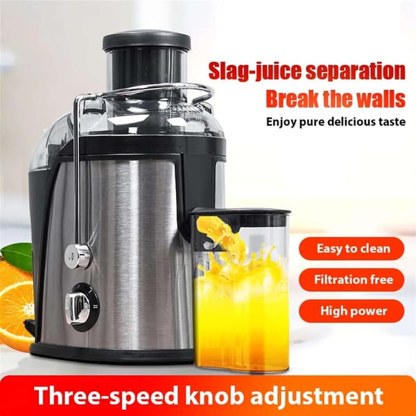 Centrifugaljuicer, 400W effekt, dubbel hastighet, 220V, EU