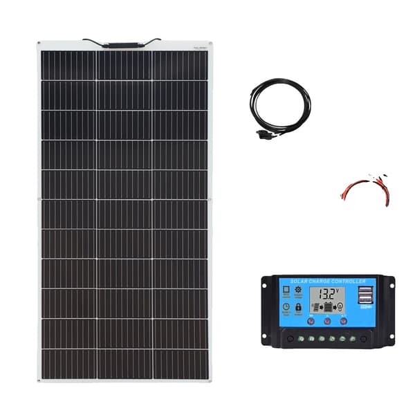 Fleksibelt solpanel kit, 300W effekt, 2 stk. monokrystallinske, 150W mulighed, 150W Kit