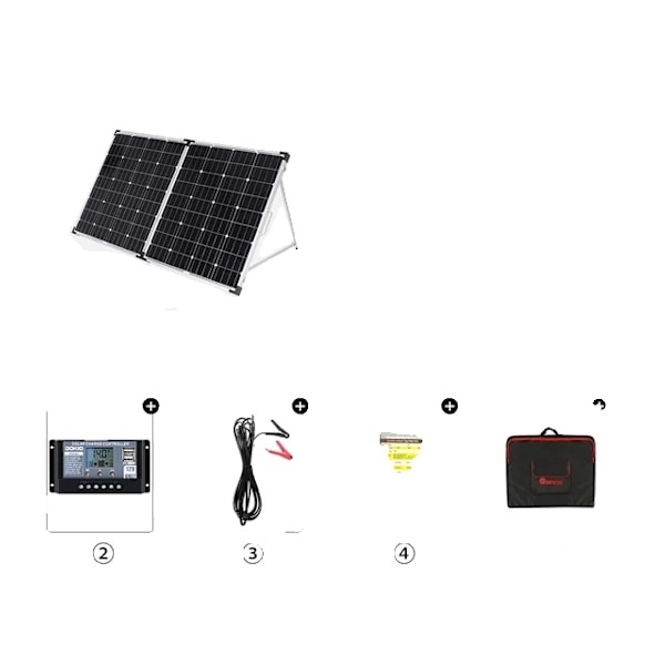 Sammenklappeligt solpanel, letvægtsdesign, høj effektudgang, 160W 160W 160W