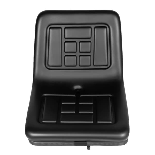 Traktor sæde, justerbar positionering, holdbar PVC konstruktion, sort