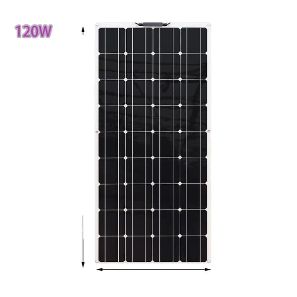 Solpanel, Flexibel Design, Hög Effektivitet, 18V 120W