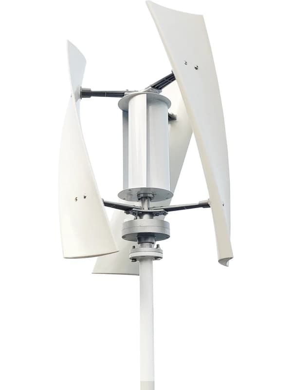 Vertikal vindmølle, høj effektivitet, lav støj, hvid, 12V, gratis MPPT-controller, 5000W, Gratis MPPT-controller, 8000W, 48V