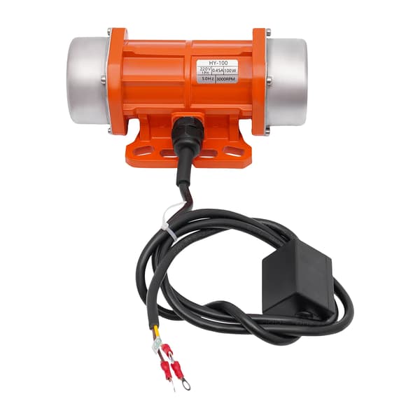 Elektrisk vibrationsmotor, høj effekt 100W, kompakt design, Appelsin