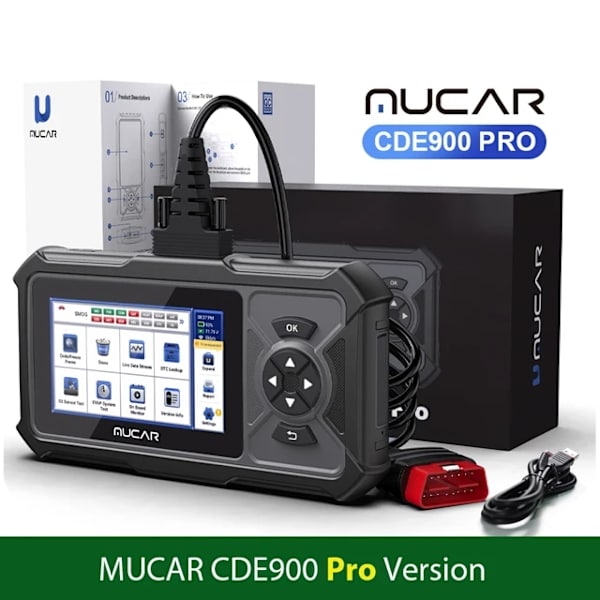 OBD2 Scanner, Motor Diagnostik, Livstids Gratis Opgradering, MUCAR CDE900 Pro MUCAR CDE900 PRO MUCAR CDE900 Pro