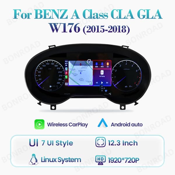 Digitaalinen instrumenttipaneeli, langaton CarPlay, Android Auto -yhteensopivuus, Punainen