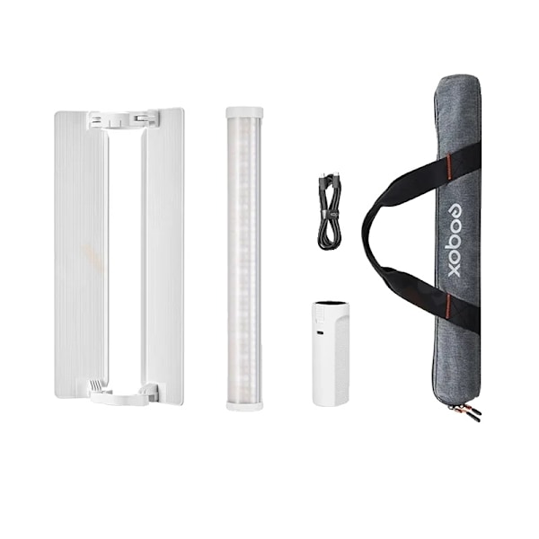 LC500R Mini LED-ljuspinne, justerbar färgtemperatur 2500K-8500K, hög CRI,LC500R mini vit LC500R mini white LC500R mini white