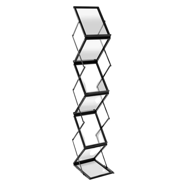 Tidningsställ, Fällbar Design, Mångsidig Tillämpning, svart