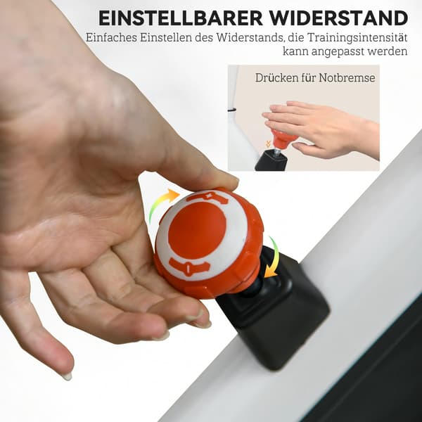 Träningscykel, Justerbart Motstånd, LCD-Display, MULTI