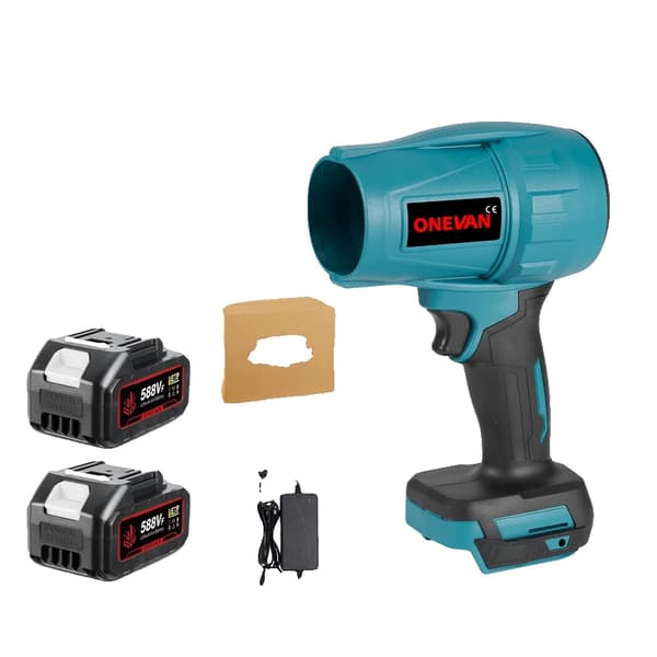 Elektrisk Luftblåsare, 2000W Effekt, 200 m/s Vindhastighet, 2 Batteriuppsättning