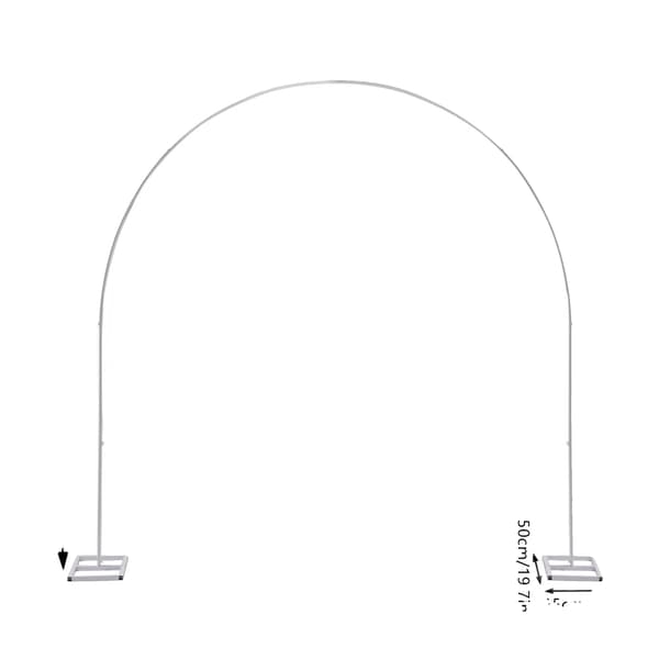Bryllupsbue, Holdbar Jernkonstruktion, Tilpasselig Dekoration, Hvid, 2.3x2.3 Meter