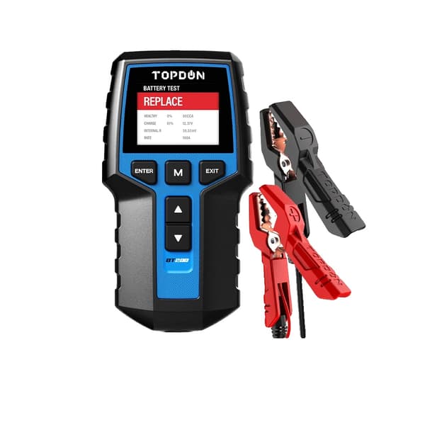 Bilbatteritestare, LCD-display, dubbelt spänningsstöd, BT200