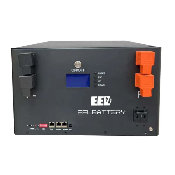 Batteribox, 48V 16S BMS, Stapelbar Design, SV V5 Låda-Svart, 200A BMS