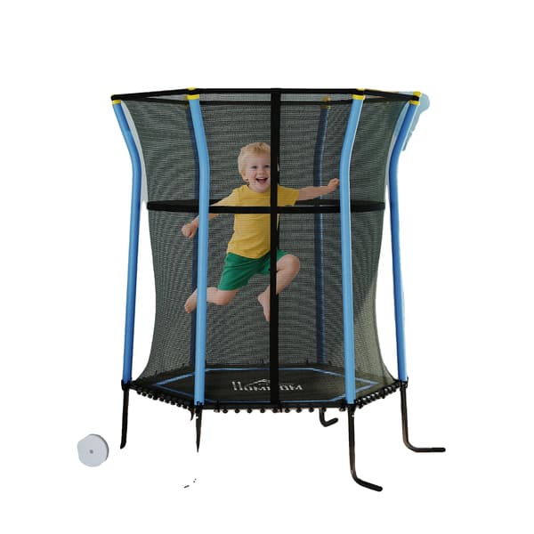Trampolin, Säkerhetsnät, Dragkedjeåtkomst, armégrön