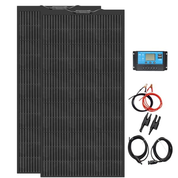 Solpanel Kit, Høj Effektivitet, Letvægtsdesign, 12V 24V 240W a