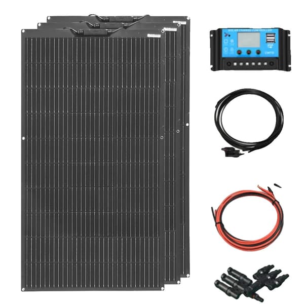 Flexibelt solpanel, 200W effekt, hög effektivitet, 12V300W Solkit