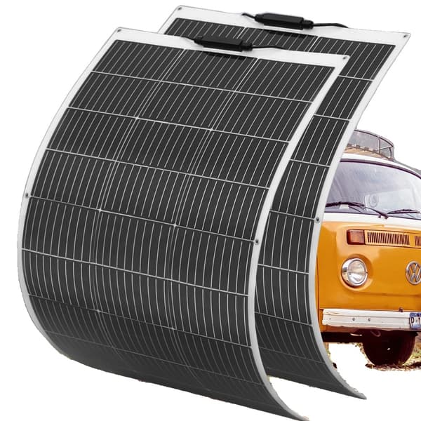Fleksibel Solpanel, 100W Maksimal Effekt, Letvægtsdesign, 100W 2stk