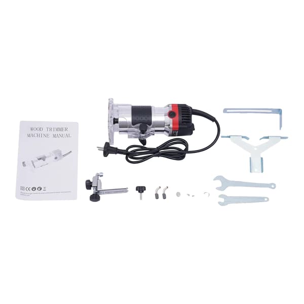 Kantrouter Cutter, 800W Effekt, 30000 RPM Hastighed, sort