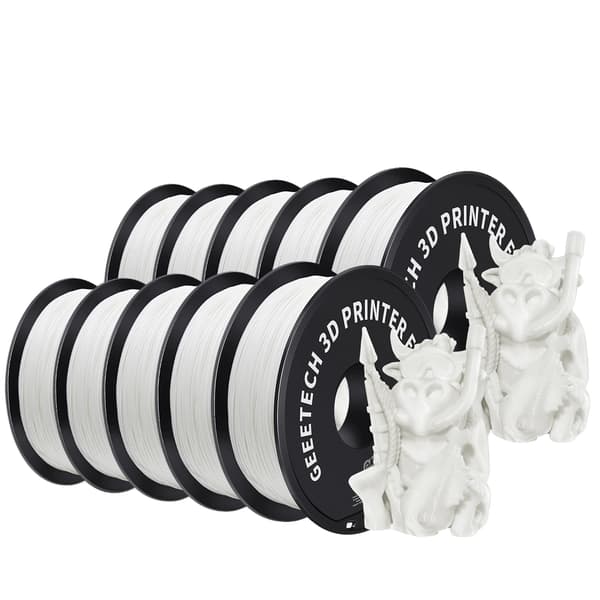 3D Filament, 1,75 mm Diameter, Slät Yta, VIT