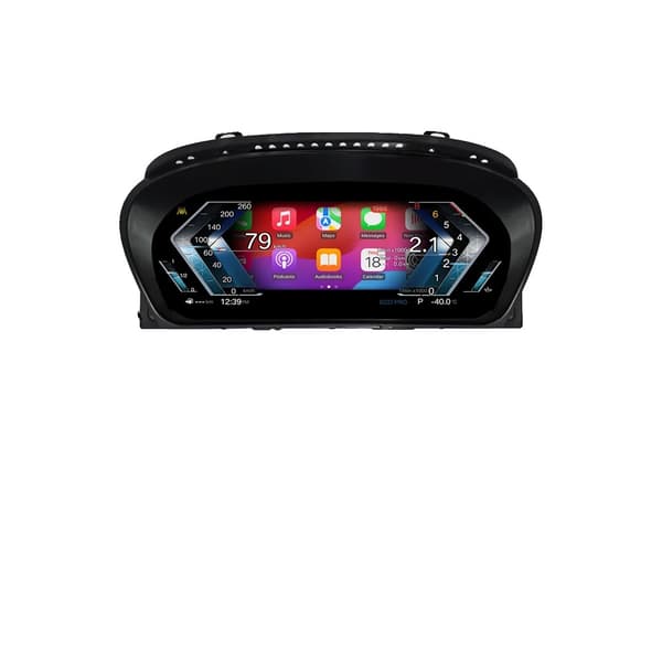 Digitalt instrumentpanel, trådlös CarPlay, Android Auto-kompatibilitet, E71 med CarPlay