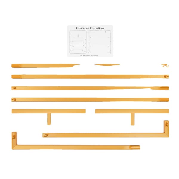 Bröllopsbåge, Justerbar Höjd, Lätt Montering, Guld, Bredd 1.5m 4.9ft