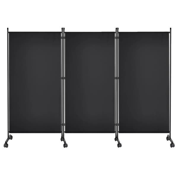 Rummdivider, Fleksibelt Design, Holdbar Konstruktion, pfe Sort, 260*180cm