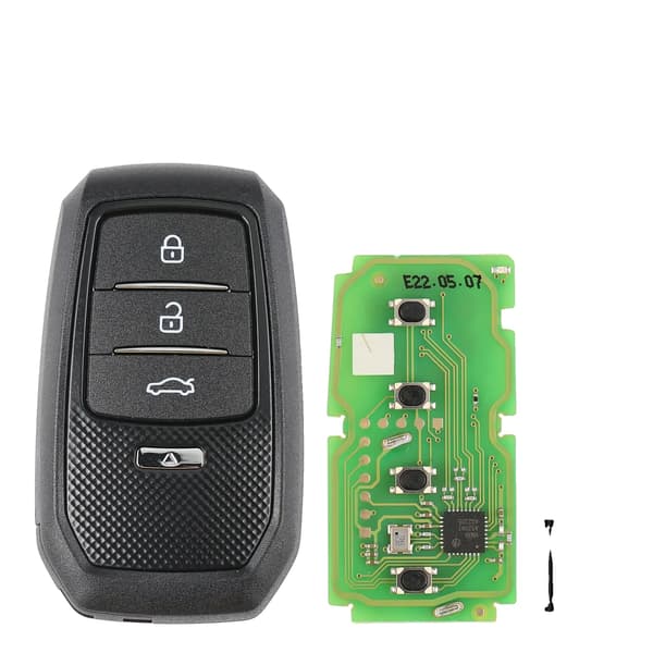 Smart Key, Kniv Stil Design, Til Chrysler og Land Rover, Gul, 2-a