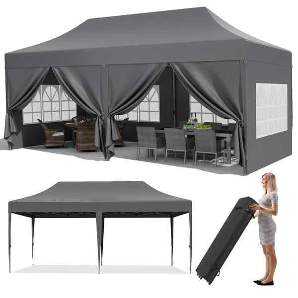 Gazebo, Vandtæt, Nem Opsætning, Mørk Grå
