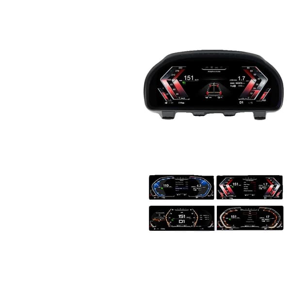 Digital Dashboard, 12,3-tommer LCD, Høj opløsning, BM002