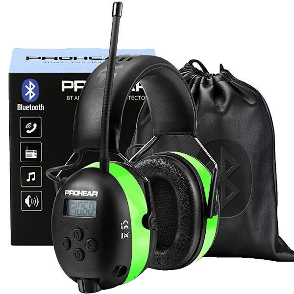 Hovedtelefoner, Bluetooth-forbindelse, støjbeskyttelse, grøn