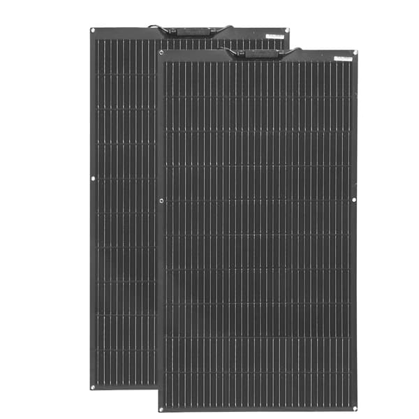 Flexibelt solpanelset, 100W kapacitet, 24% effektivitet,2 st 100W
