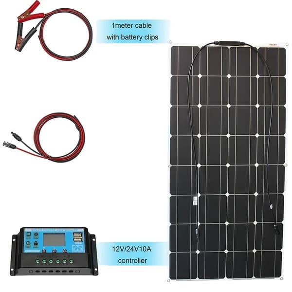 Flexibel solpanel, 1000W, 12V/24V