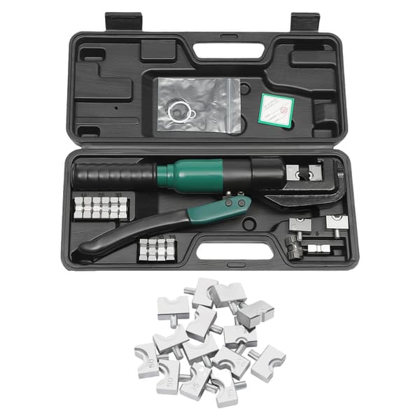 Hydraulisk Crimping Værktøj, Maksimal Trykkraft 6 Tons, Stål Konstruktion, sort