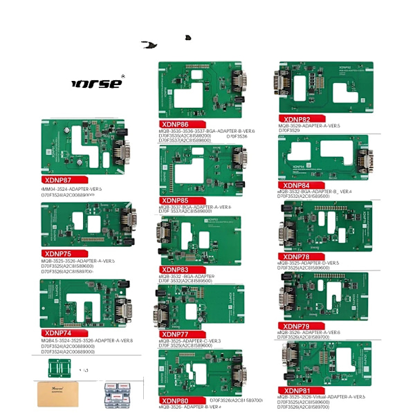 Xhorse MQB48 Adapter Set, Lödfri, Stöder Flera Enheter