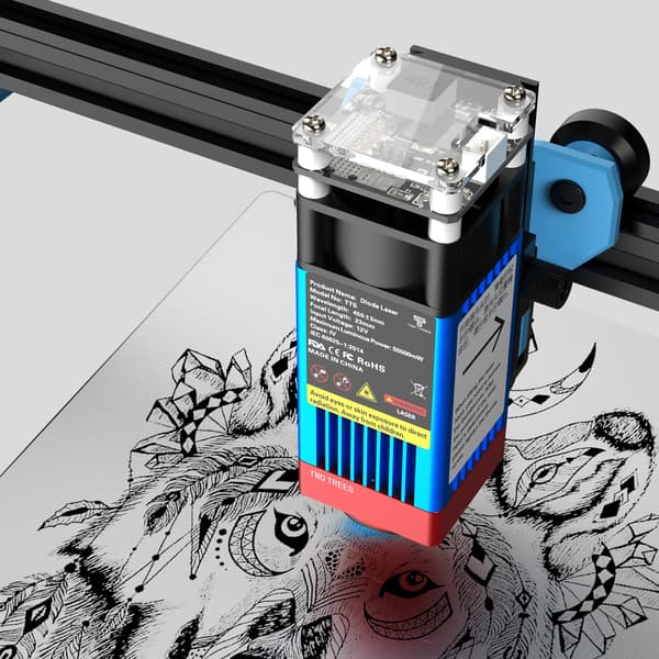 Lasergraver, 5,5W effekt, 300x300mm graveringområde