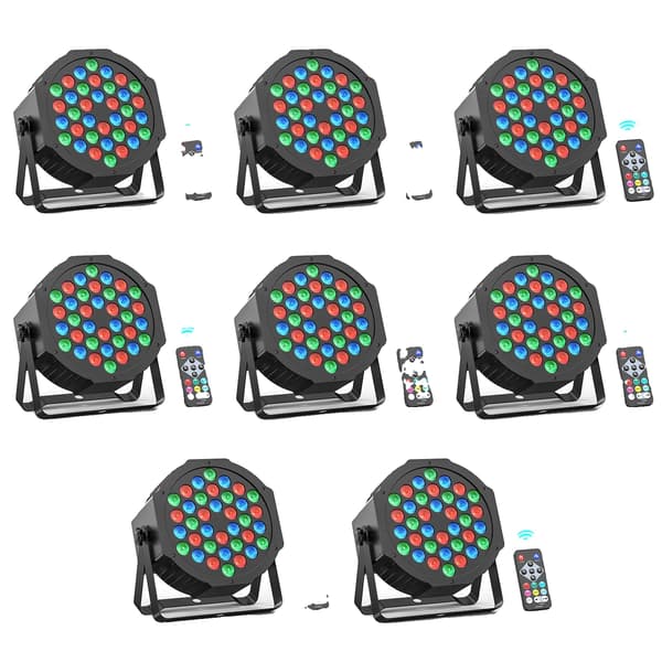Scene Lys, RGB Farveeffekter, Flere Kontrolmuligheder, 8PCS, EU Stik