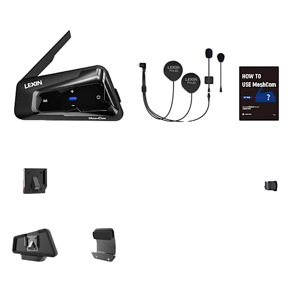 Motorcykel Headset Intercom, Mesh Kommunikationssystem, Parallel Audio, 1STK
